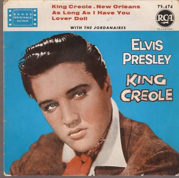 Elvis Presley With The Jordanaires : King Creole (7", EP, RE, Yel)