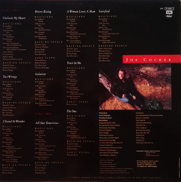 Joe Cocker - Unchain My Heart (LP, Album) - De Platen Aap – Vinylwinkel in Brielle & online webshop voor muziekliefhebbers
