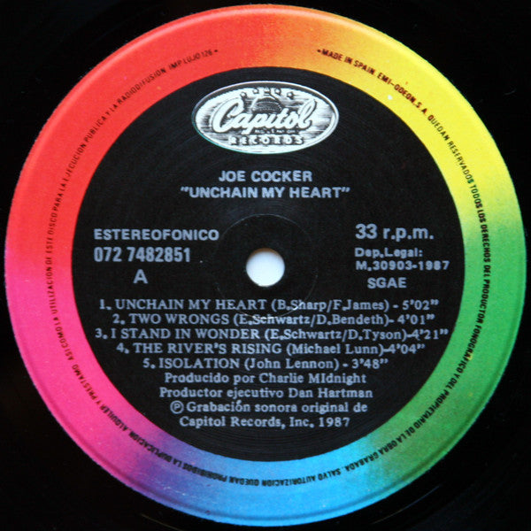 Joe Cocker - Unchain My Heart (LP, Album) - De Platen Aap – Vinylwinkel in Brielle & online webshop voor muziekliefhebbers