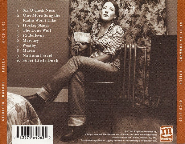 Kathleen Edwards - Failer (CD, Album) - De Platen Aap – Vinylwinkel in Brielle & online webshop voor muziekliefhebbers
