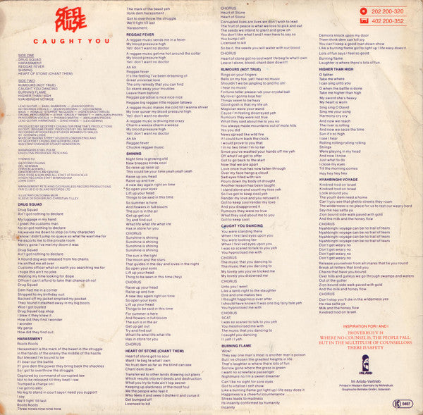 Steel Pulse : Caught You (LP, Album)