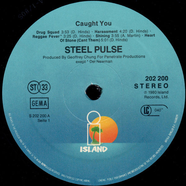 Steel Pulse : Caught You (LP, Album)