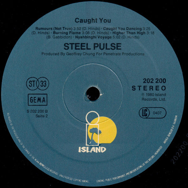 Steel Pulse : Caught You (LP, Album)