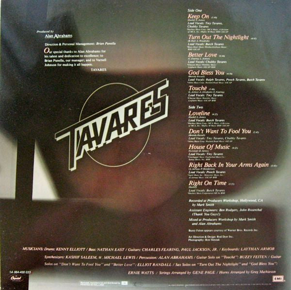 Tavares : Loveline (LP, Album)