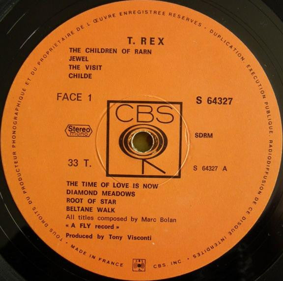 T. Rex : T. Rex (LP, Album, Gat)