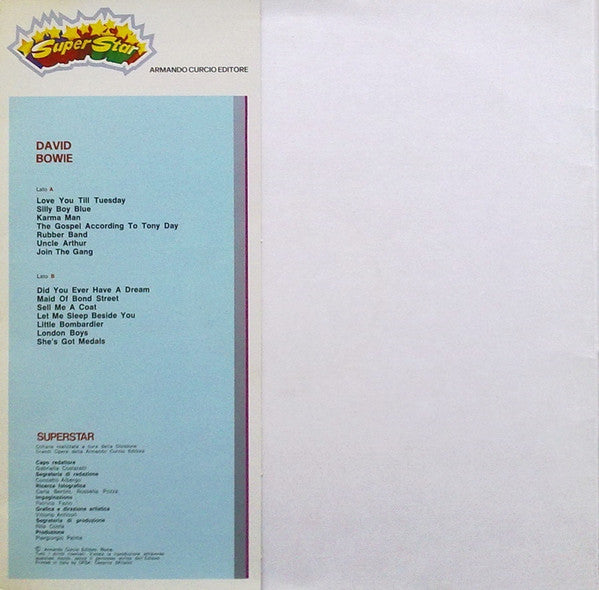 David Bowie : David Bowie (LP, Comp, Gat)