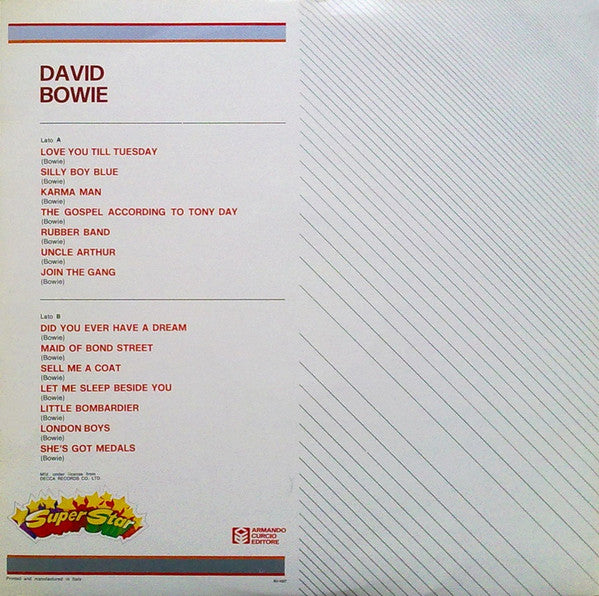 David Bowie : David Bowie (LP, Comp, Gat)