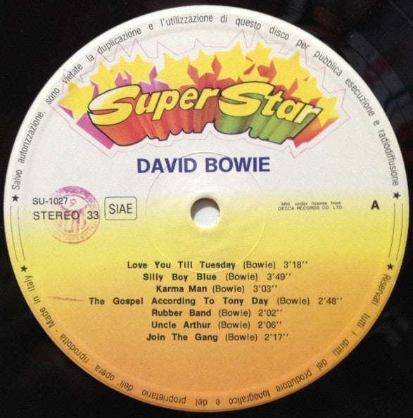 David Bowie : David Bowie (LP, Comp, Gat)