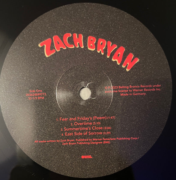 Zach Bryan : Zach Bryan (LP,Album)