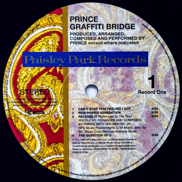 Prince - Graffiti Bridge (2xLP, Album, RE) - De Platen Aap – Vinylwinkel in Brielle & online webshop voor muziekliefhebbers
