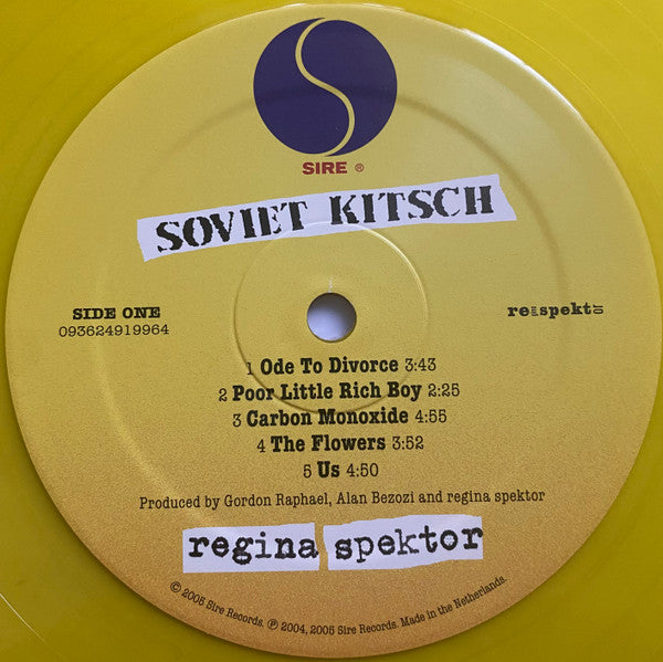 Regina Spektor - Soviet Kitsch (LP, Album, Ltd, RE, Yel) - De Platen Aap – Vinylwinkel in Brielle & online webshop voor muziekliefhebbers