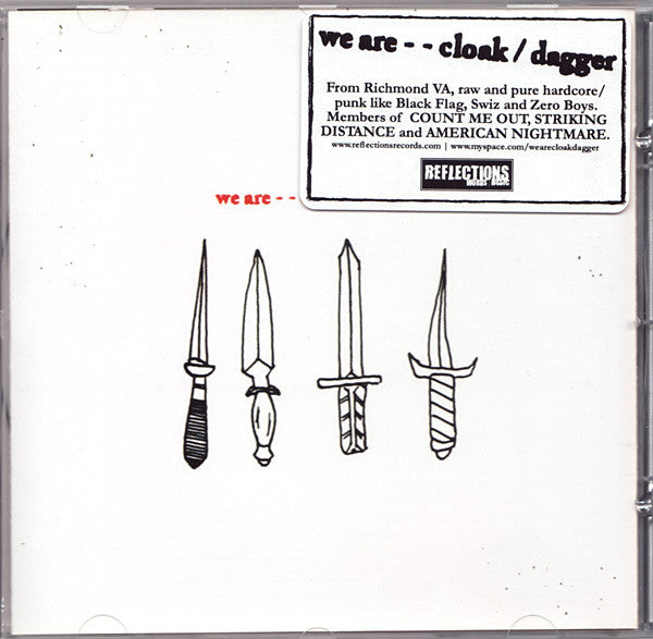 Cloak/Dagger - We Are (CD, Album) - De Platen Aap – Vinylwinkel in Brielle & online webshop voor muziekliefhebbers