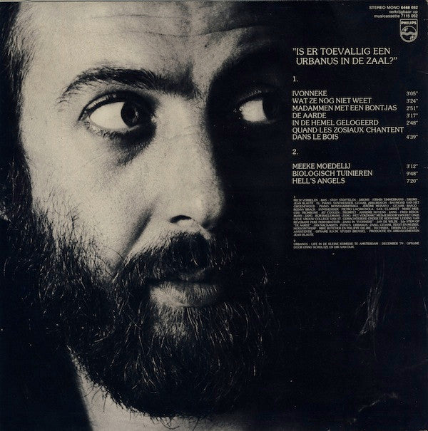 Urbanus : Is Er Toevallig Een Urbanus In De Zaal? (LP, Album, Foo)