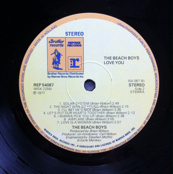 The Beach Boys : Love You (LP, Album)