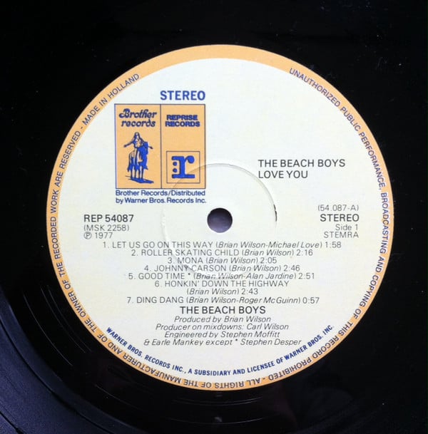The Beach Boys : Love You (LP, Album)