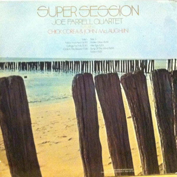 Joe Farrell Quartet Featuring Chick Corea & John McLaughlin : Super Session (LP, Album)