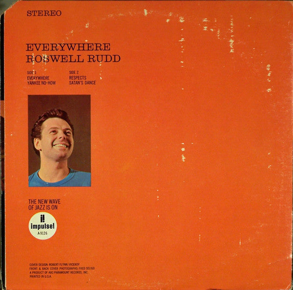 Roswell Rudd : Everywhere (LP, Album, RE, Gat)
