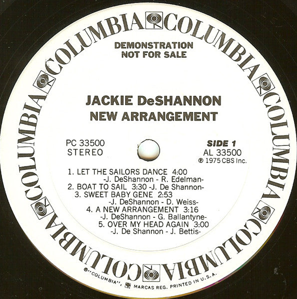 Jackie DeShannon : New Arrangement (LP, Album, Promo, San)
