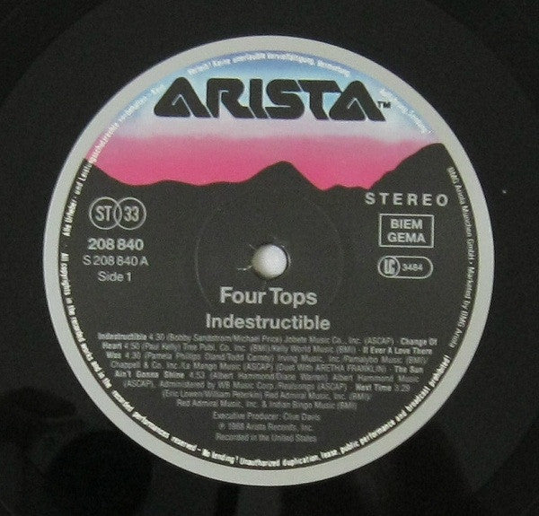 Four Tops : Indestructible (LP, Album)
