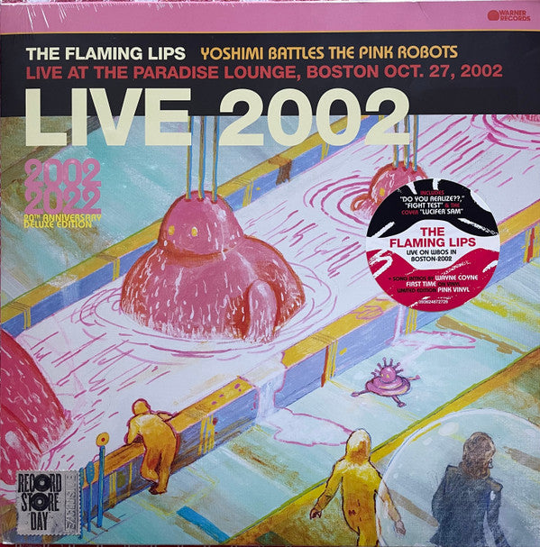 The Flaming Lips - Yoshimi Battles The Pink Robots (Live At The Paradise Lounge, Boston Oct. 27, 2002) (LP, Album, RSD, Ltd, RE, RM, Pin) - De Platen Aap – Vinylwinkel in Brielle & online webshop voor muziekliefhebbers