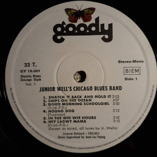 Junior Wells' Chicago Blues Band : Electric Blues (Chicago Style) (LP, Album, RE)