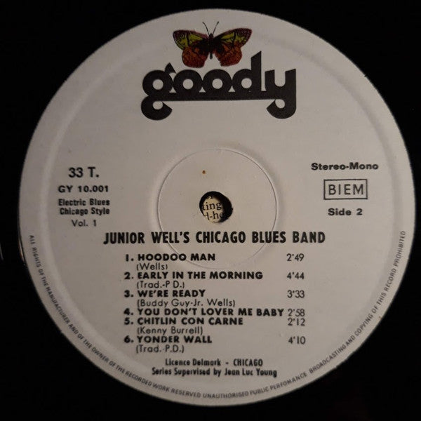 Junior Wells' Chicago Blues Band : Electric Blues (Chicago Style) (LP, Album, RE)