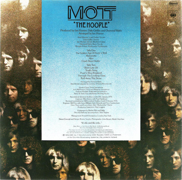 Mott The Hoople - The Hoople (LP, Album) - De Platen Aap – Vinylwinkel in Brielle & online webshop voor muziekliefhebbers