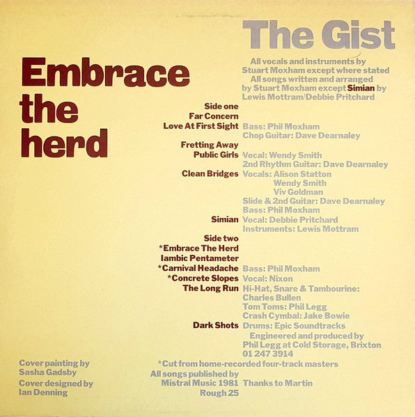 The Gist : Embrace The Herd (LP, Album)