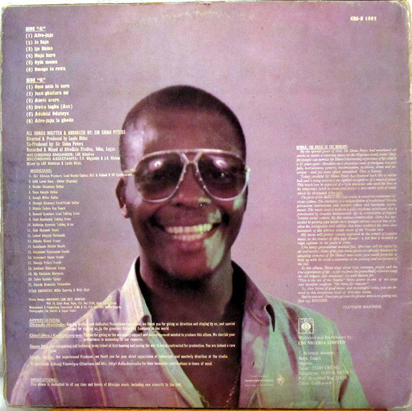Sir Shina Peters : Ace  (LP,Album)