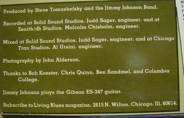 The Jimmy Johnson Band : North // South (LP, Album)