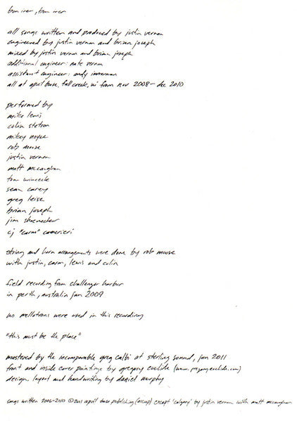 Bon Iver : Bon Iver, Bon Iver (LP,Album)