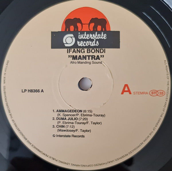 Ifang Bondi : Mantra - Afro Manding Sound (LP, Album)