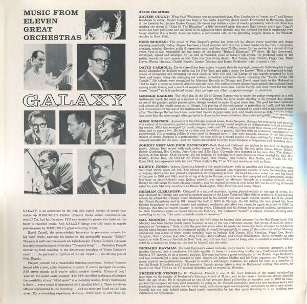 Various : Galaxy (Music From 11 Great Orchestras) (LP, Comp, Mono, Gat)