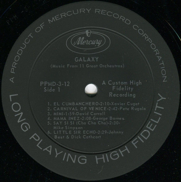 Various : Galaxy (Music From 11 Great Orchestras) (LP, Comp, Mono, Gat)