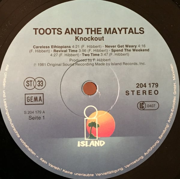 Toots & The Maytals : Knock Out! (LP, Album)