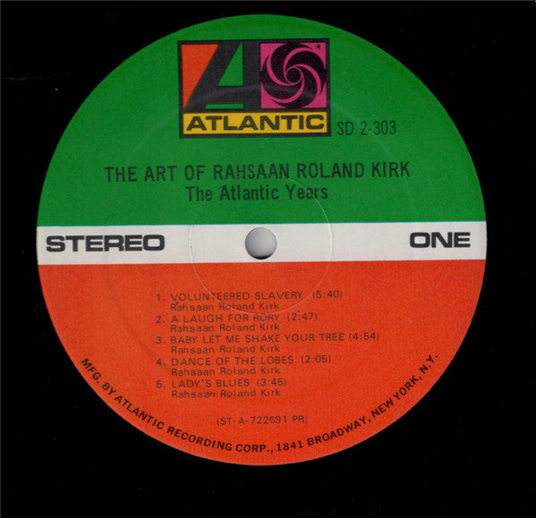 Rahsaan Roland Kirk* : The Art Of Rahsaan Roland Kirk - The Atlantic Years (2xLP, Comp)