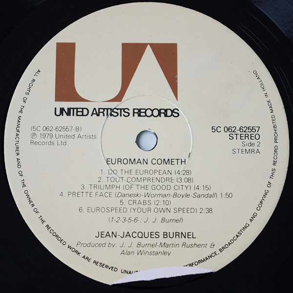 J.J. Burnel : Euroman Cometh (LP, Album)