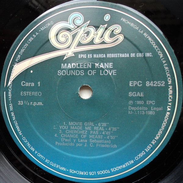 Madleen Kane : Sounds Of Love (LP, Album)