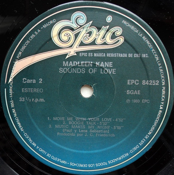 Madleen Kane : Sounds Of Love (LP, Album)