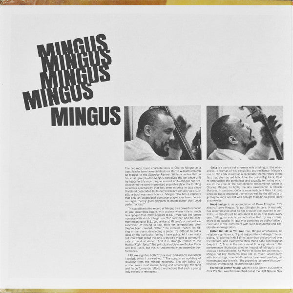 Charles Mingus : Mingus Mingus Mingus Mingus Mingus (LP, Album, RE)