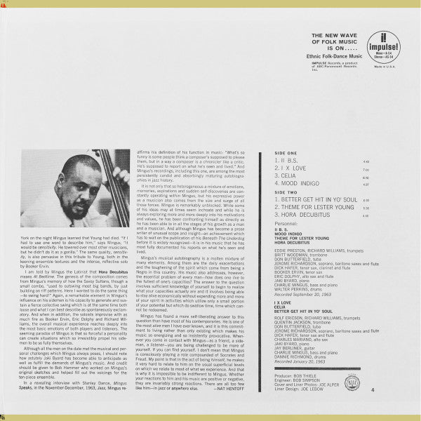 Charles Mingus : Mingus Mingus Mingus Mingus Mingus (LP, Album, RE)