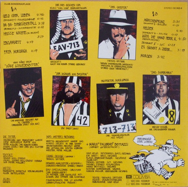 EAV (Erste Allgemeine Verunsicherung) : Geld Oder Leben! (LP,Album,Club Edition,Stereo)