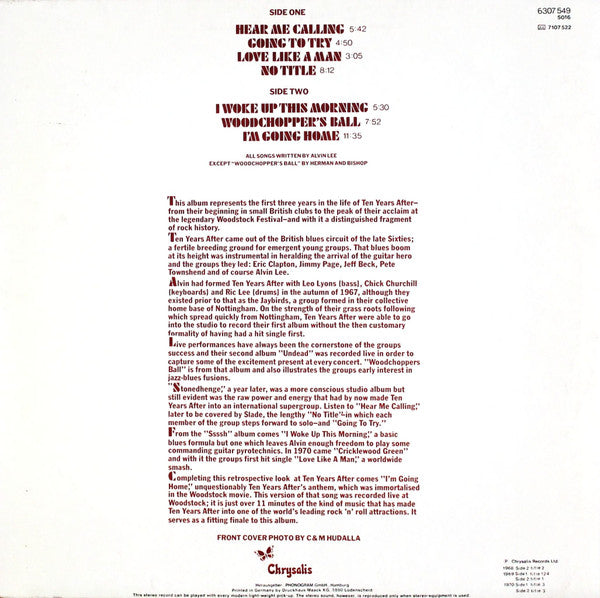 Ten Years After : Goin' Home! (LP, Comp, RE)