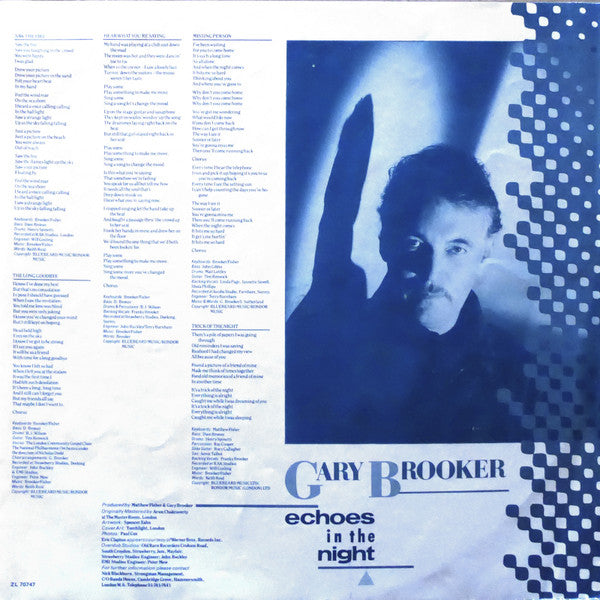 Gary Brooker : Echoes In The Night (LP, Album)