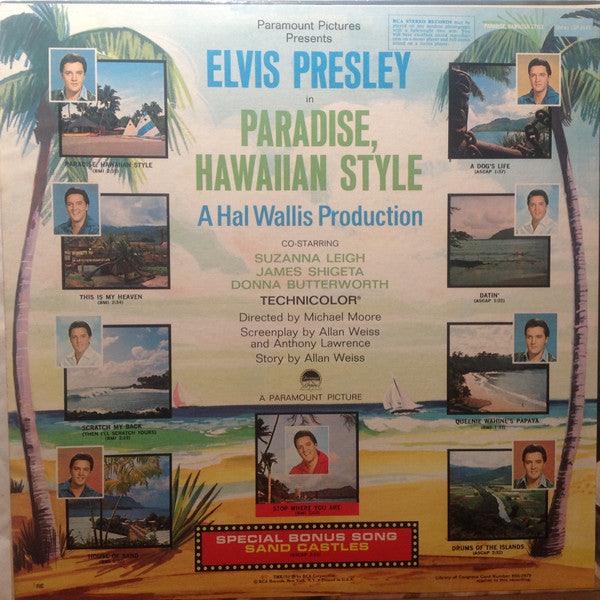 Elvis Presley : Paradise, Hawaiian Style (LP, Album, RE)
