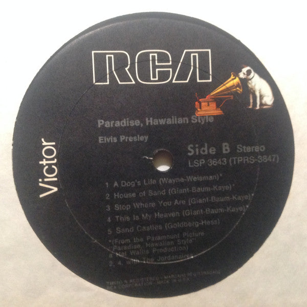 Elvis Presley : Paradise, Hawaiian Style (LP, Album, RE)