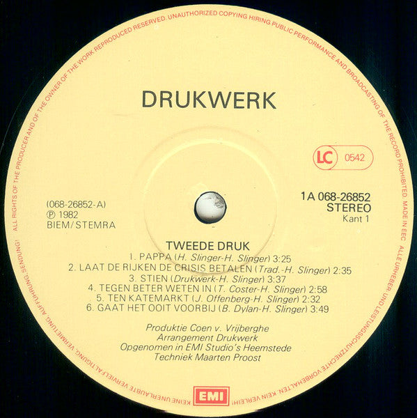 Drukwerk : Tweede Druk (LP, Album)