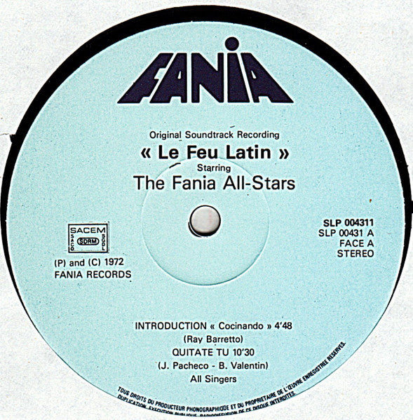 The Fania All-Stars* : Le Feu Latin - Our Latin Thing (Nuestra Cosa) - Original Sound Track Recording (2xLP, Gat)