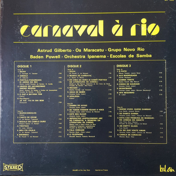 Various : Carnaval À Rio (LP,Compilation)