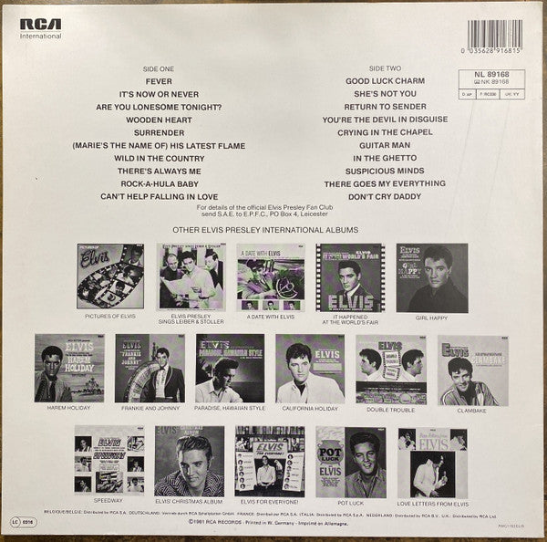 Elvis Presley : 20 Greatest Hits Vol. 2 (LP, Comp, RE, Son)